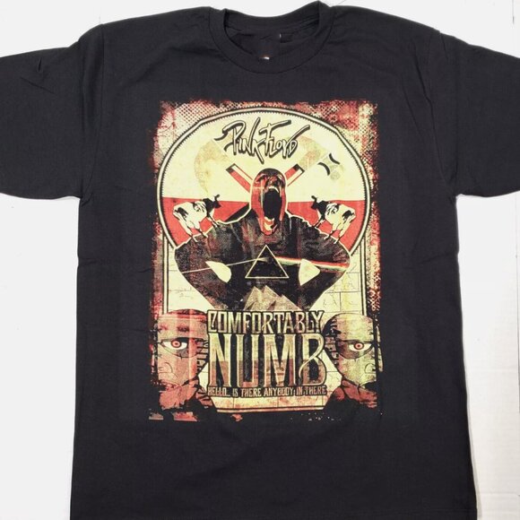 PINK FLOYD COMFORTABLY NUMB T-shirt Classic Rock Shirt Tee Black New - Picture 1 of 2